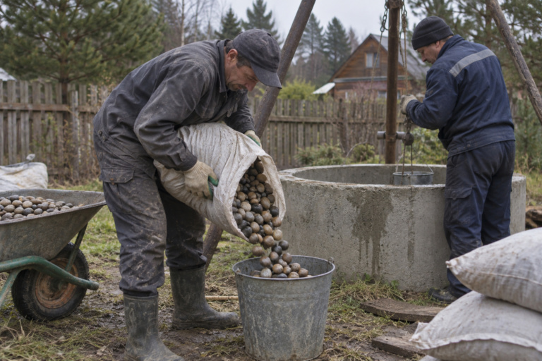 Речная галька для донного фильтра